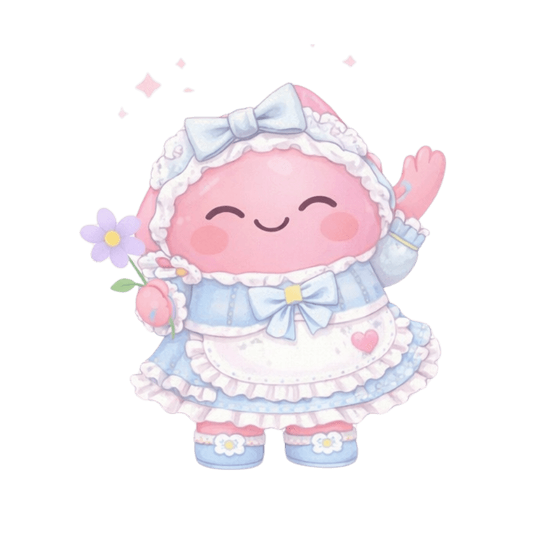 Pazmita con outfit rosado