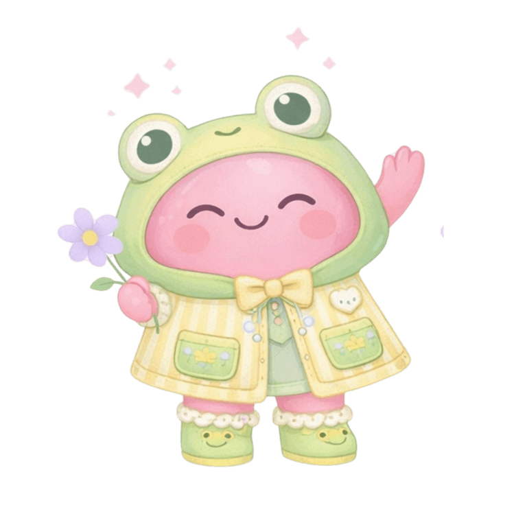 Pazmita con outfit pastel