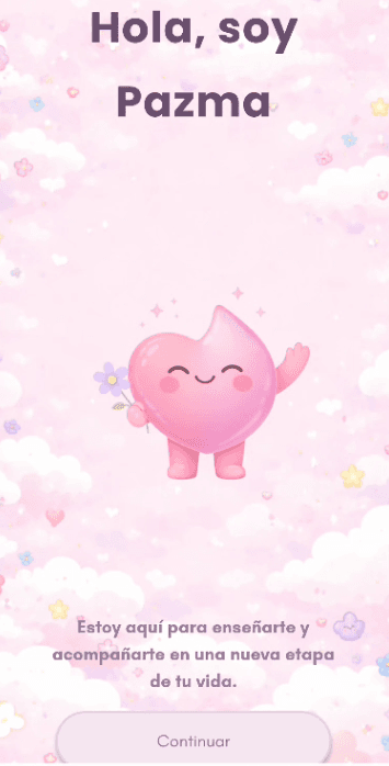 Vista de Pazma app